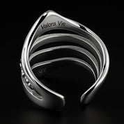 VV000000002 - S - A - R - Crown of Tides Ring - Velora Vie