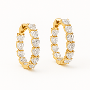 VV000000016 - S - 18KG - Circle of Desire Hoop Earrings - Velora Vie