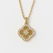 VV000000026 - S - 18KG - Crownclover Necklace - Velora Vie