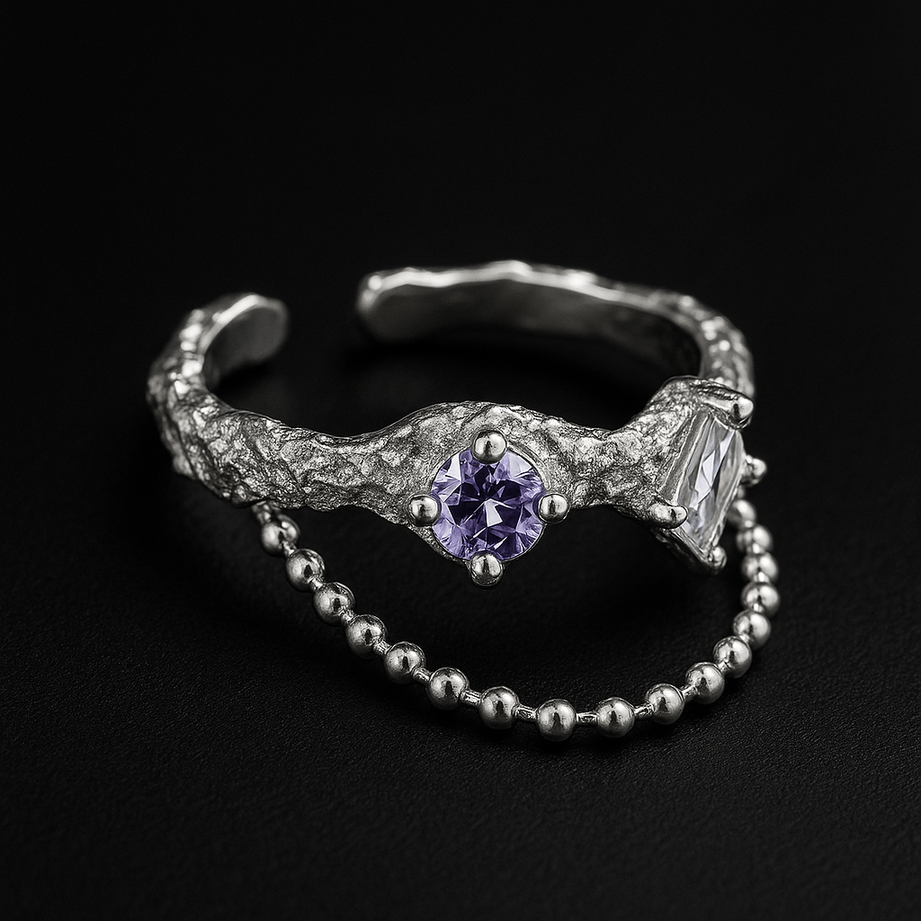 VV000000001 - S - A - R - Empress Ardent Ring - Velora Vie