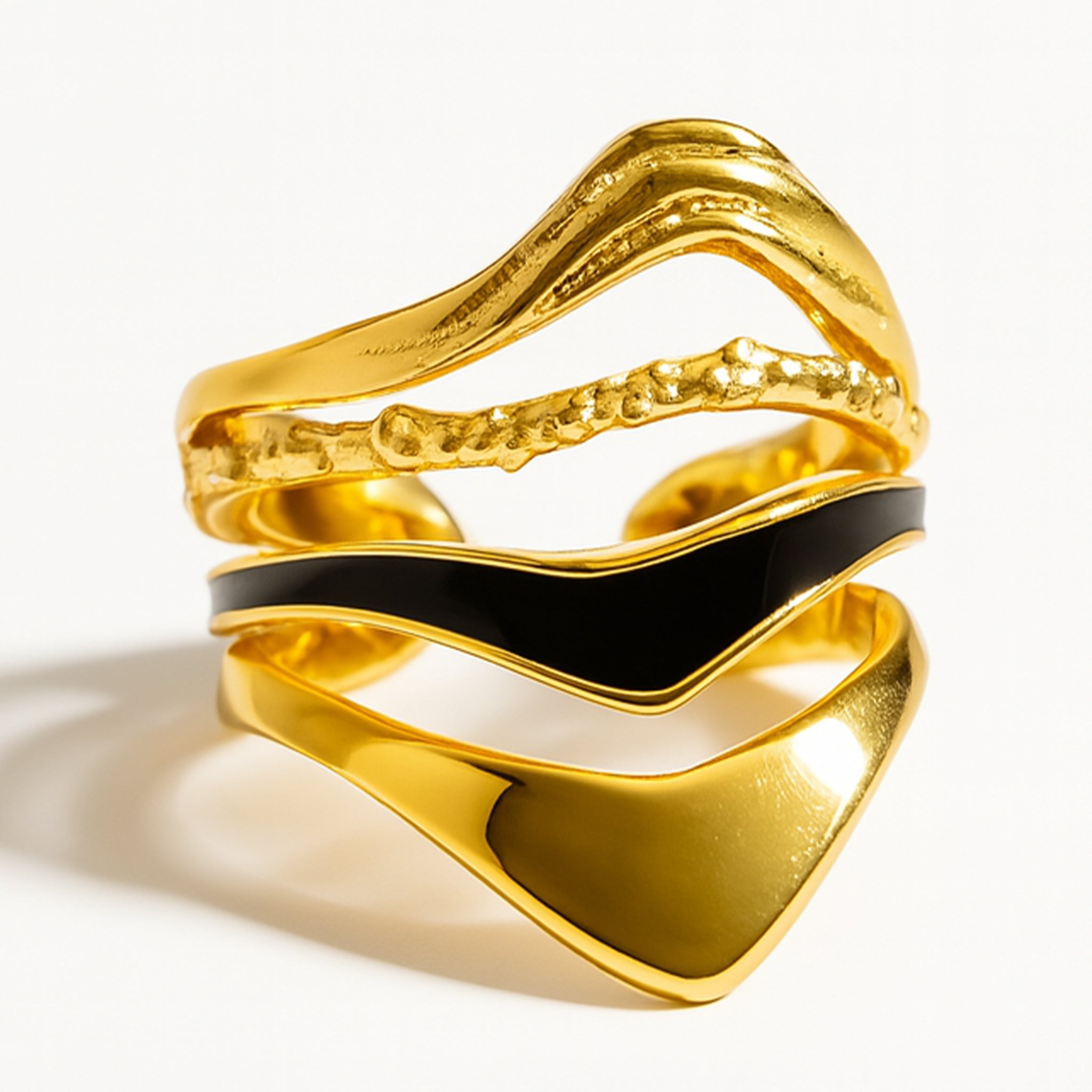 VV000000002 - S - A - 18KG - Crown of Tides Ring - Velora Vie