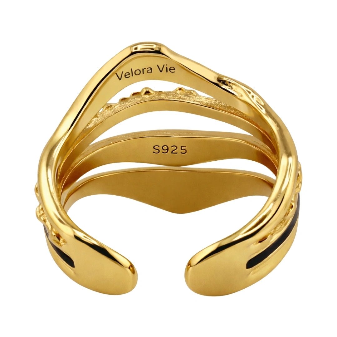 VV000000002-S-A-18KG - Crown of Tides Ring - Velora Vie