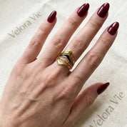 VV000000002-S-A-18KG - Crown of Tides Ring - Velora Vie