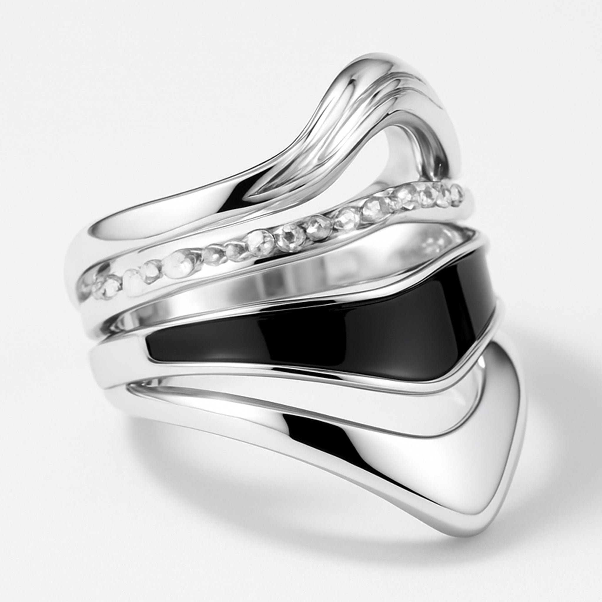 VV000000002 - S - A - R - Crown of Tides Ring - Velora Vie