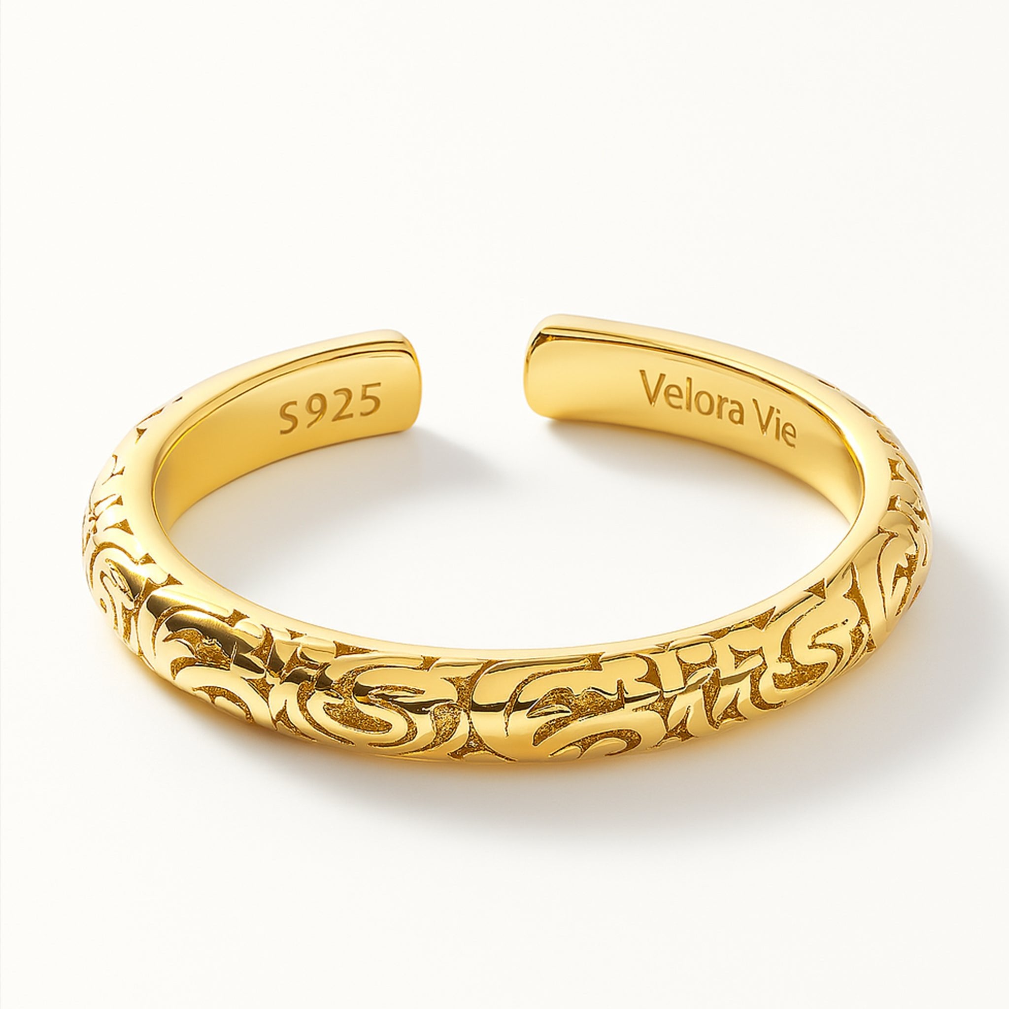 VV000000003 - S - A - 18KG - Dynasty Sigil Ring - Velora Vie
