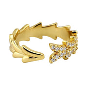 VV000000005-S-A-18KG - Lunaris Thorn Ring - Velora Vie