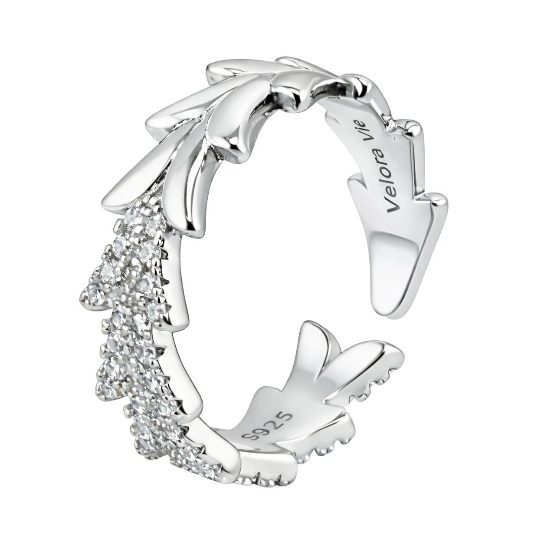 VV000000005-S-A-18KG - Lunaris Thorn Ring - Velora Vie