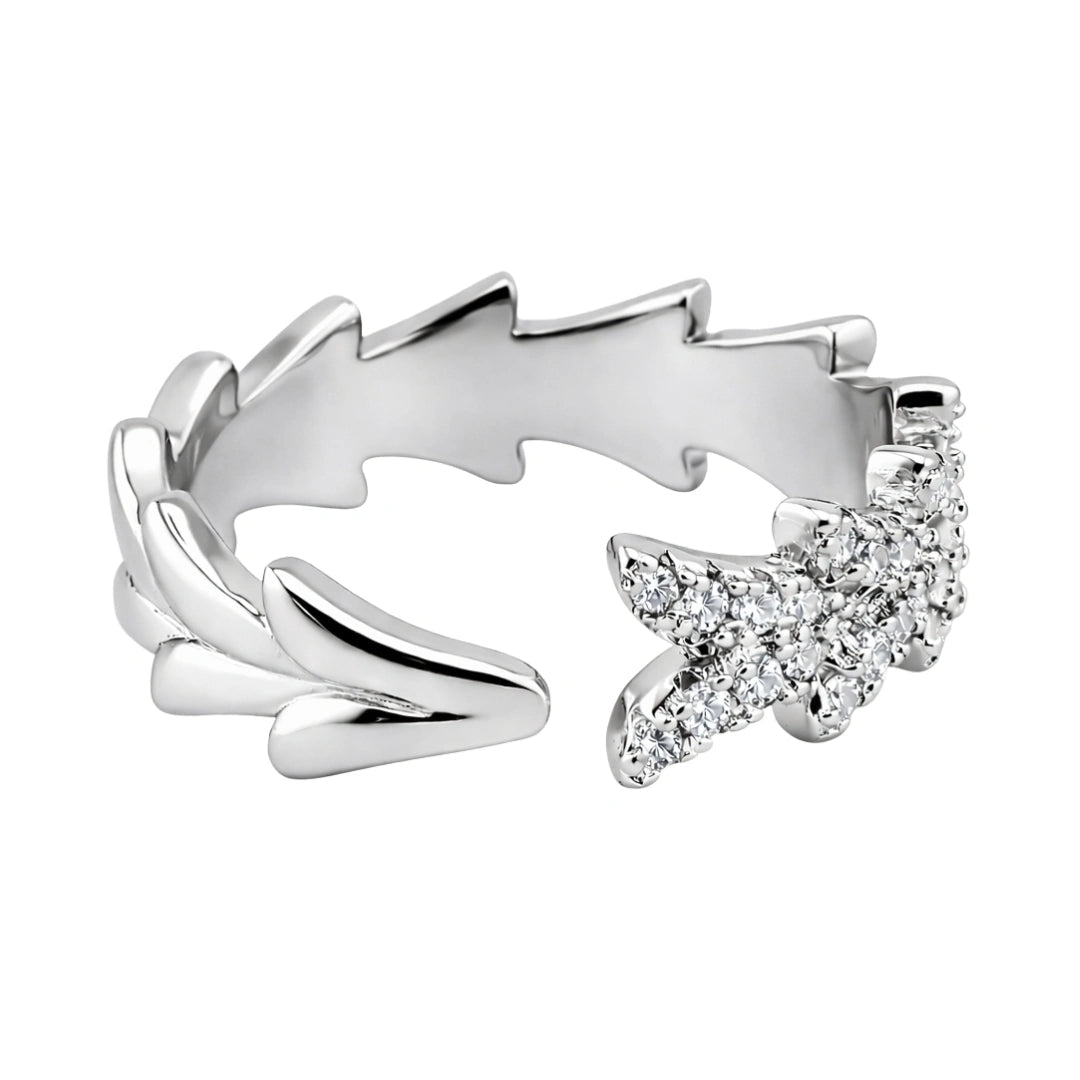 VV000000005-S-A-18KG - Lunaris Thorn Ring - Velora Vie