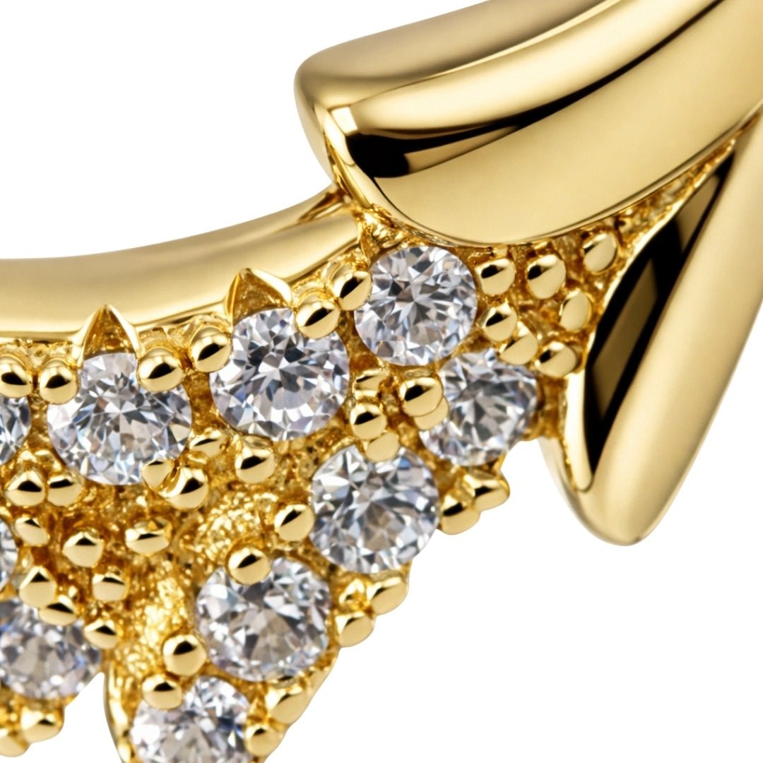 VV000000005-S-A-18KG - Lunaris Thorn Ring - Velora Vie
