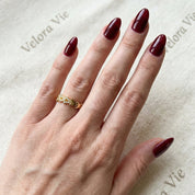 VV000000005-S-A-18KG - Lunaris Thorn Ring - Velora Vie