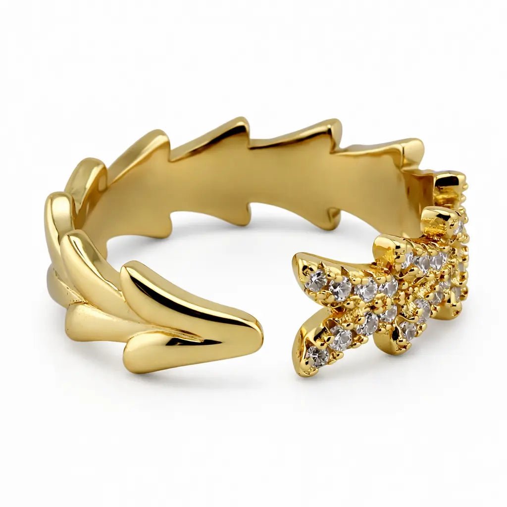 VV000000005-S-A-18KG - Lunaris Thorn Ring - Velora Vie