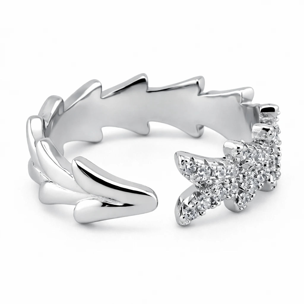 VV000000005-S-A-R - Lunaris Thorn Ring - Velora Vie