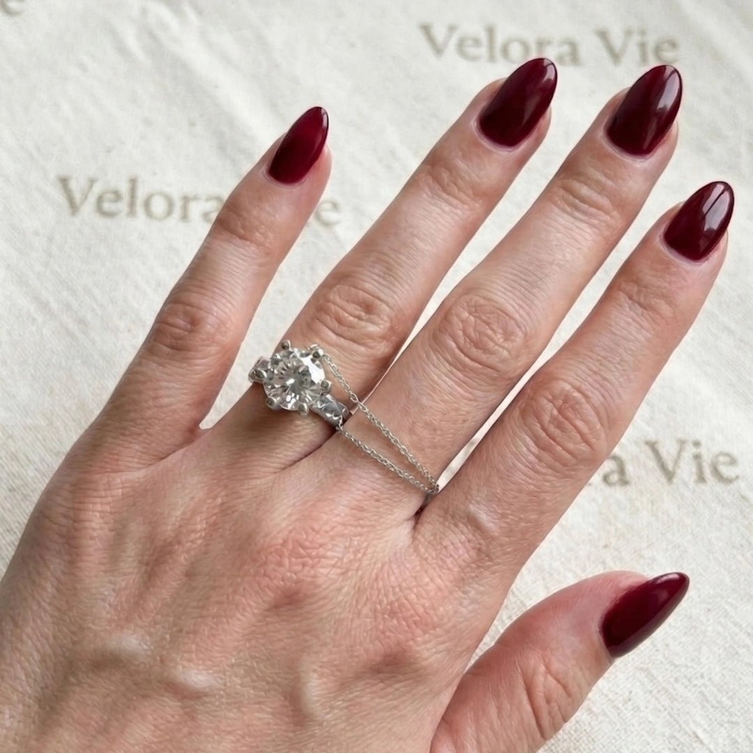 VV000000006-S-A-18KG - The Bound Flame Ring - Velora Vie