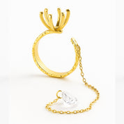 VV000000006 - S - A - 18KG - The Bound Flame Ring - Velora Vie