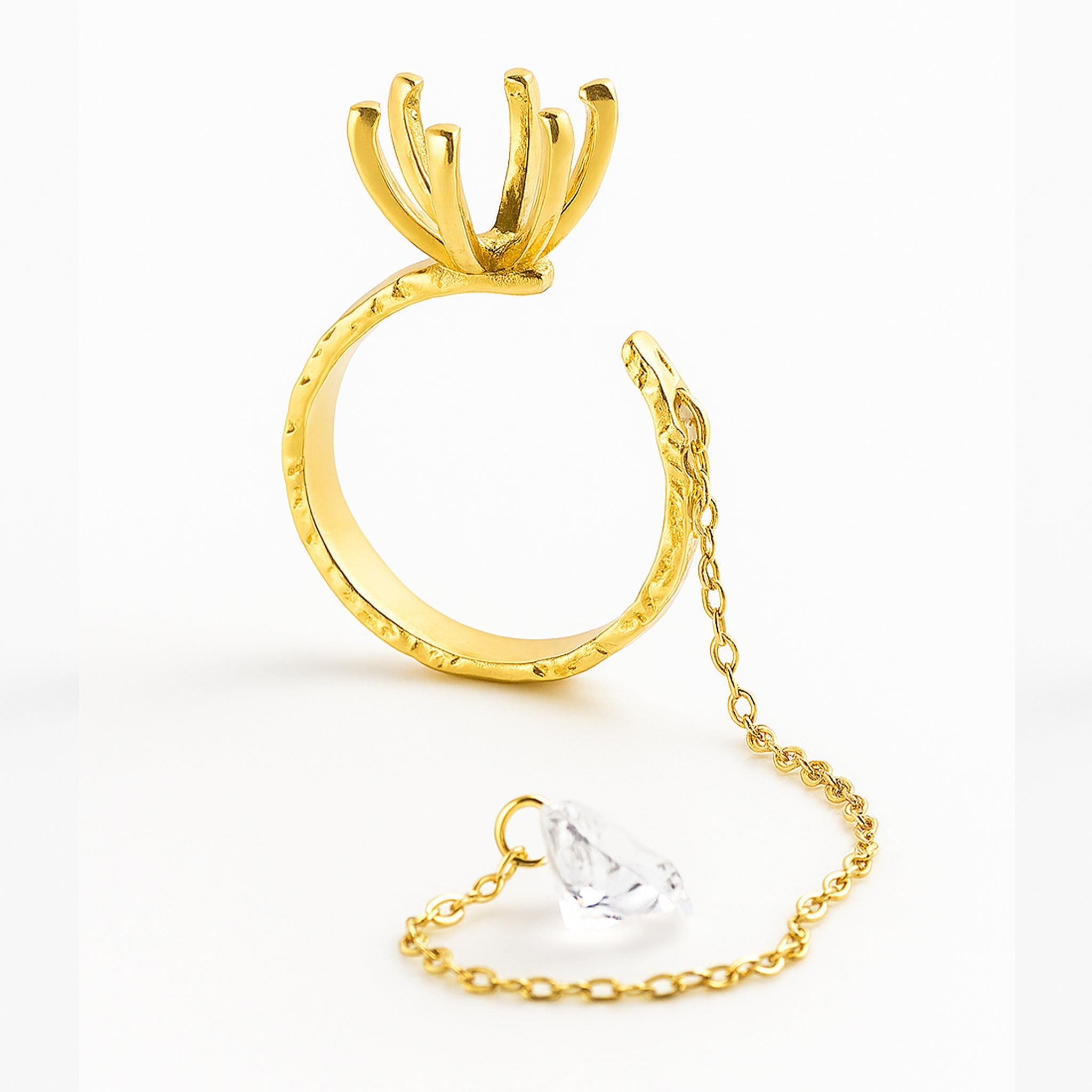 VV000000006 - S - A - 18KG - The Bound Flame Ring - Velora Vie