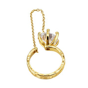 VV000000006-S-A-18KG - The Bound Flame Ring - Velora Vie