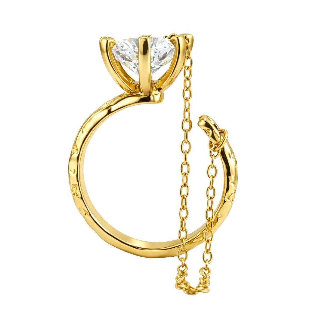 VV000000006-S-A-18KG - The Bound Flame Ring - Velora Vie