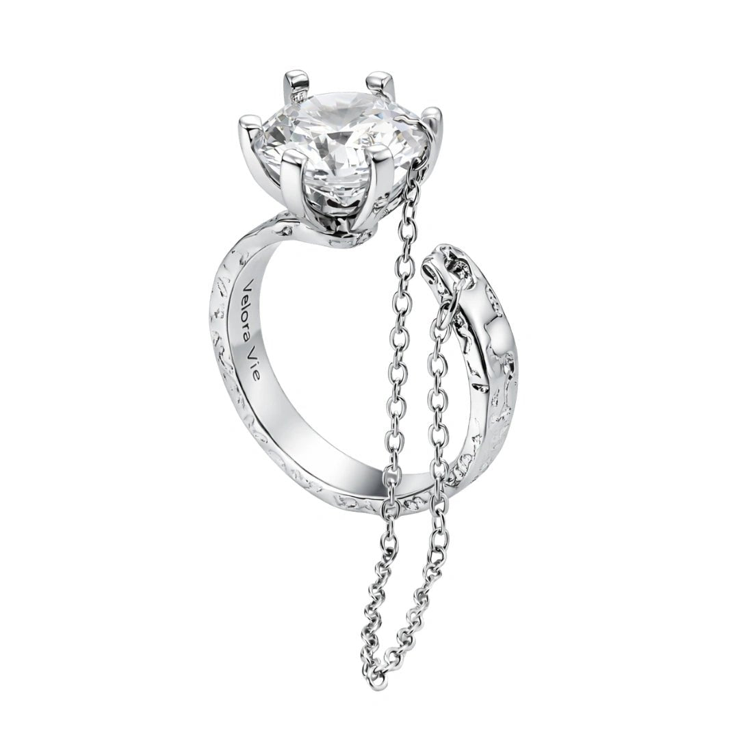 VV000000006-S-A-18KG - The Bound Flame Ring - Velora Vie