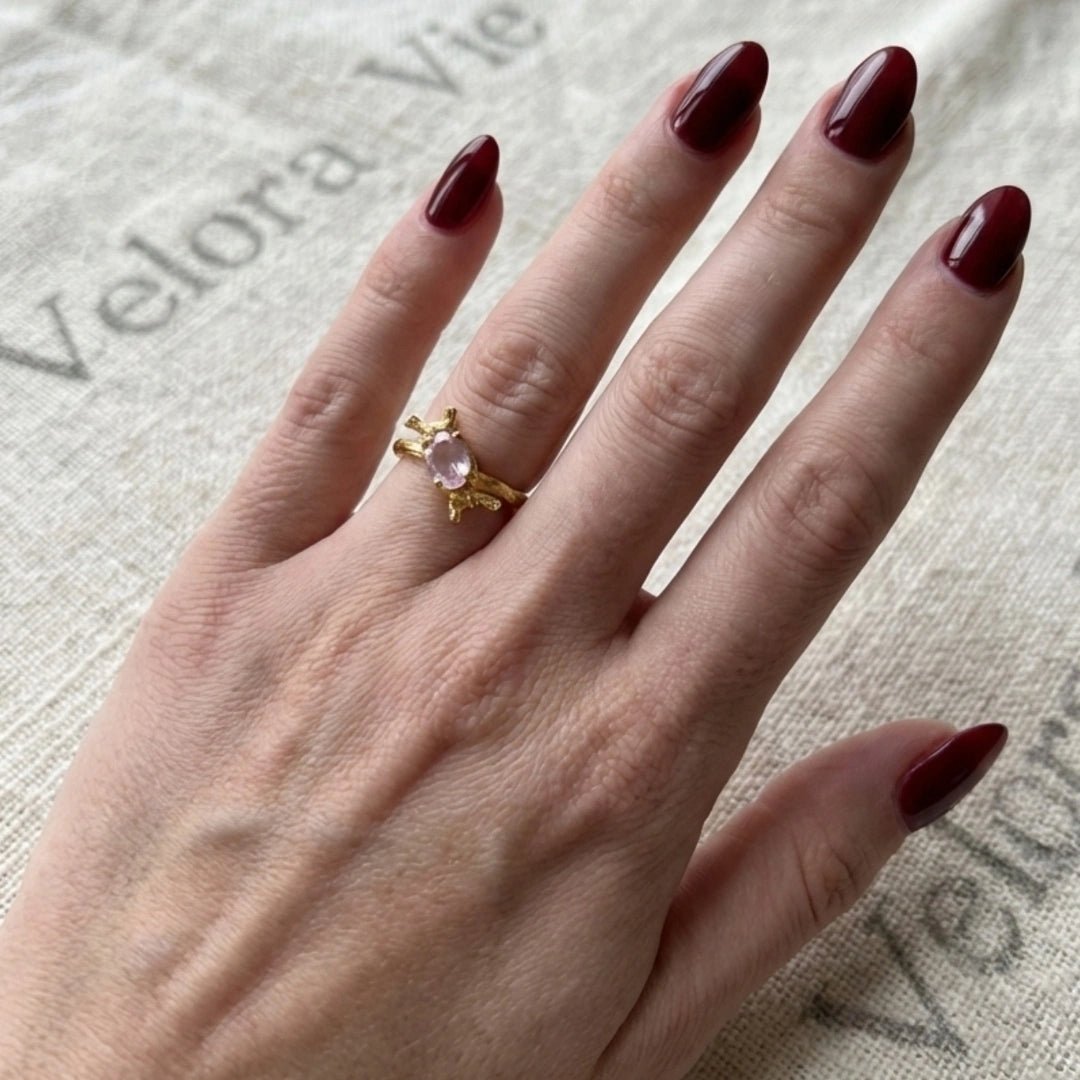 VV000000008-S-A-18KG - Celestine Crown Ring - Velora Vie