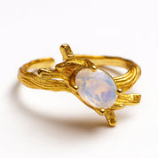 VV000000008 - S - A - 18KG - Celestine Crown Ring - Velora Vie