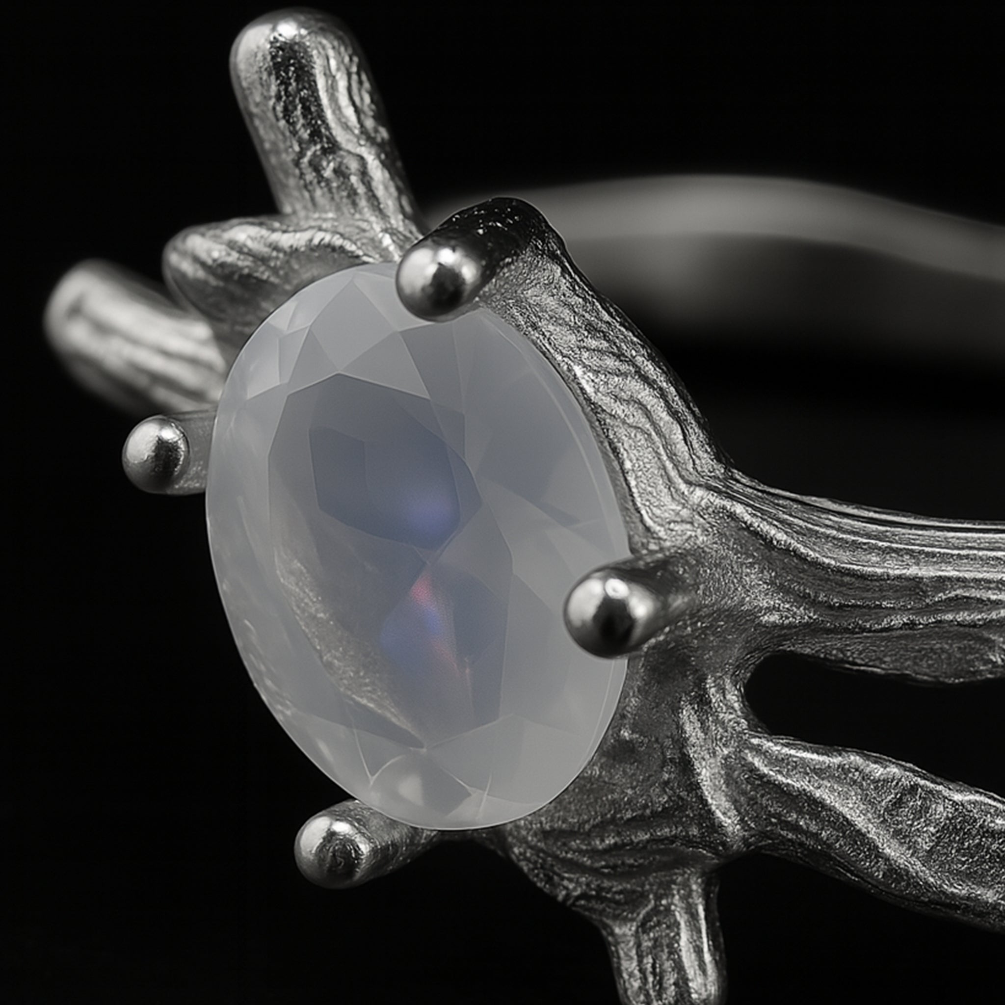 VV000000008 - S - A - R - Celestine Crown Ring - Velora Vie