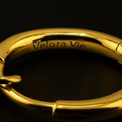 VV000000011 - S - 18KG - Soleil Drop Hoop Earrings - Velora Vie