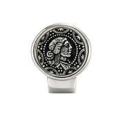 VV000000012-S-18K - Sovereign Seal Stud Earrings - Velora Vie