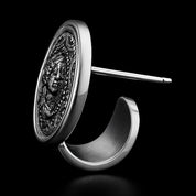 VV000000012 - S - R - Sovereign Seal Stud Earrings - Velora Vie