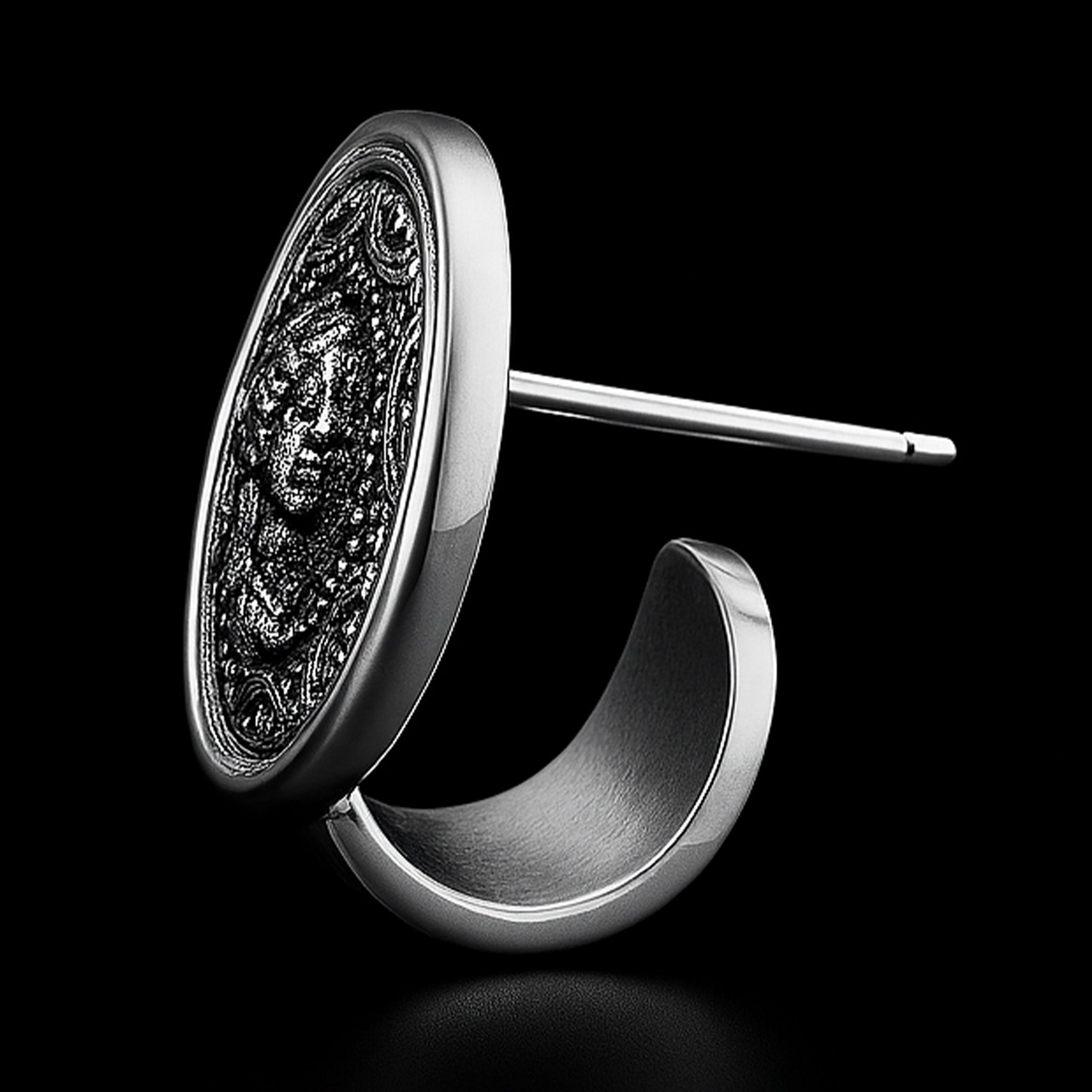 VV000000012 - S - R - Sovereign Seal Stud Earrings - Velora Vie