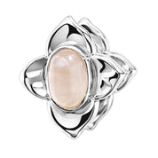 VV000000013-S-AS-18KG - Moonpetal Relic Hoop Earrings - Velora Vie