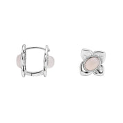 VV000000013-S-AS-18KG - Moonpetal Relic Hoop Earrings - Velora Vie