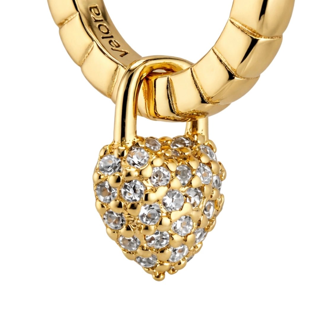 VV000000014-S-18KG - Vault of Venus Hoop Earrings - Velora Vie