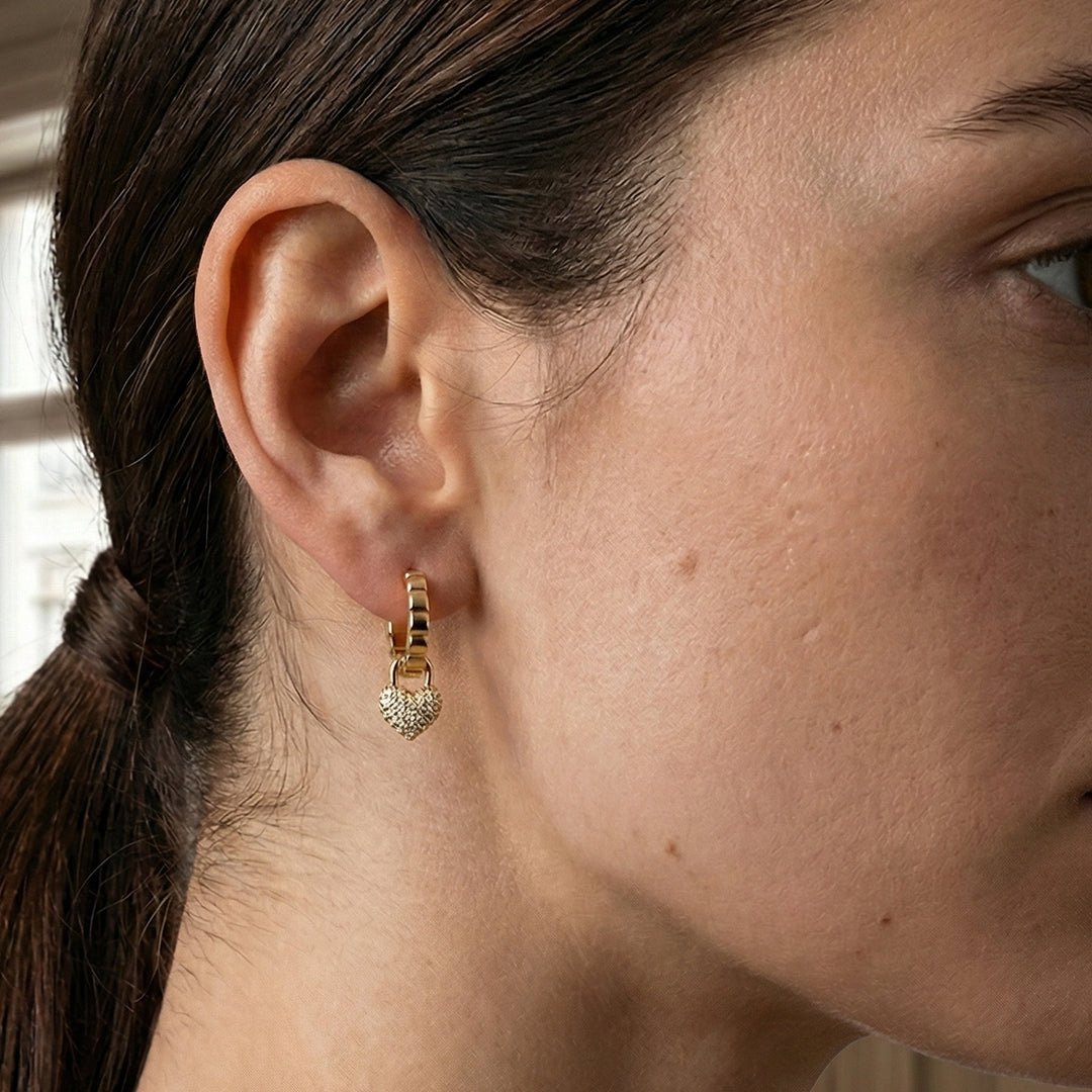 VV000000014-S-18KG - Vault of Venus Hoop Earrings - Velora Vie