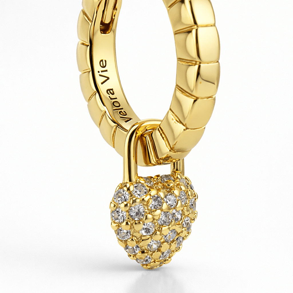 VV000000014-S-18KG - Vault of Venus Hoop Earrings - Velora Vie