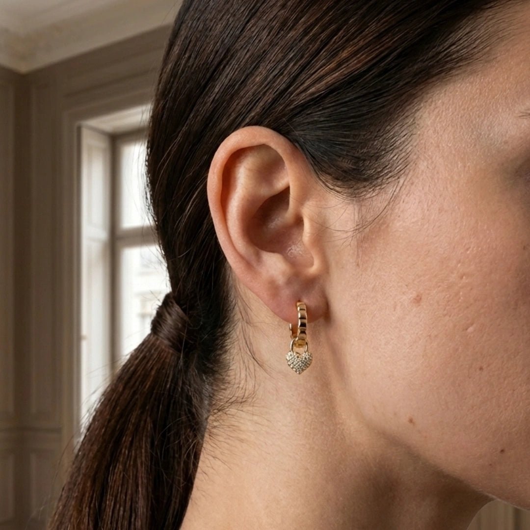 VV000000014-S-18KG - Vault of Venus Hoop Earrings - Velora Vie