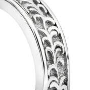 VV000000015-S-18K - The Sovereign Script Hoop Earrings - Velora Vie