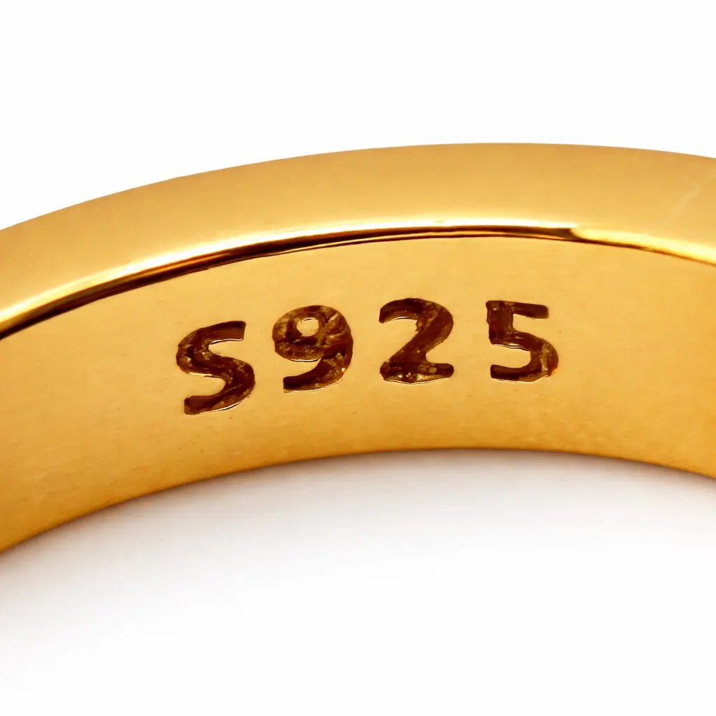 VV000000015-S-R - The Sovereign Script Hoop Earrings - Velora Vie