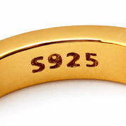 VV000000015-S-R - The Sovereign Script Hoop Earrings - Velora Vie