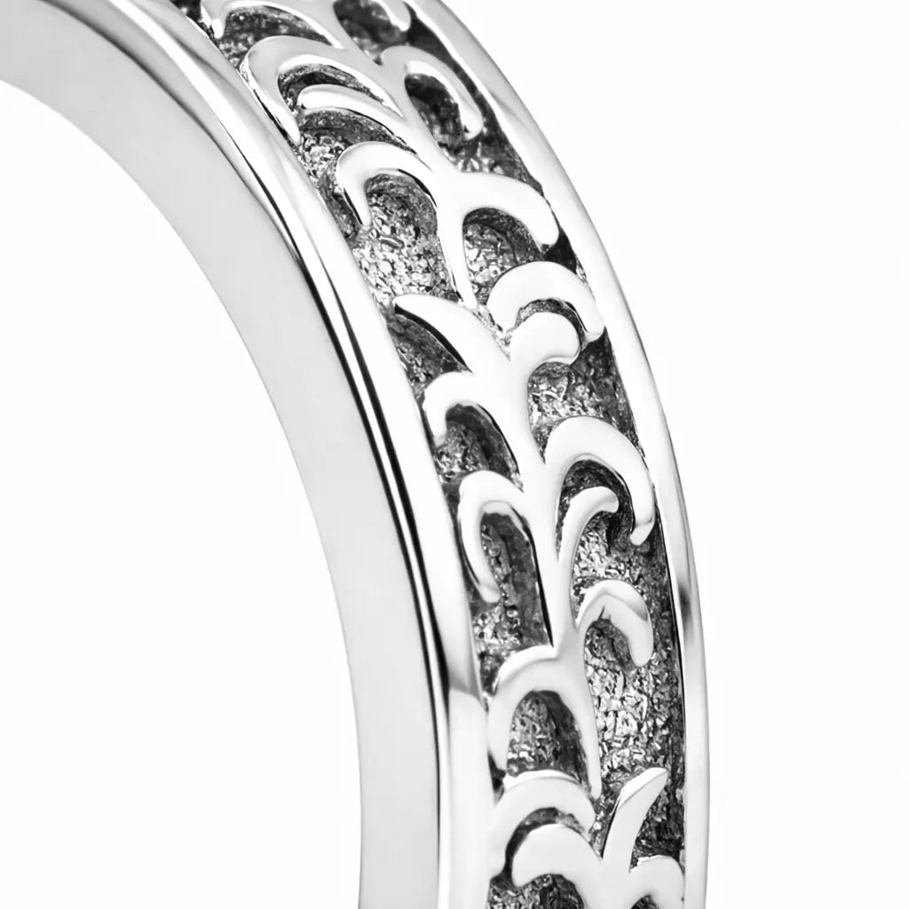 VV000000015-S-R - The Sovereign Script Hoop Earrings - Velora Vie