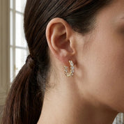 VV000000016-S-18KG - Circle of Desire Hoop Earrings - Velora Vie