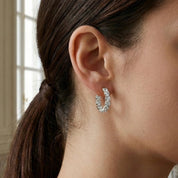 VV000000016-S-18KG - Circle of Desire Hoop Earrings - Velora Vie