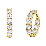 VV000000016-S-18KG - Circle of Desire Hoop Earrings - Velora Vie