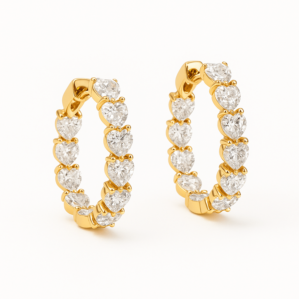 VV000000016 - S - 18KG - Circle of Desire Hoop Earrings - Velora Vie