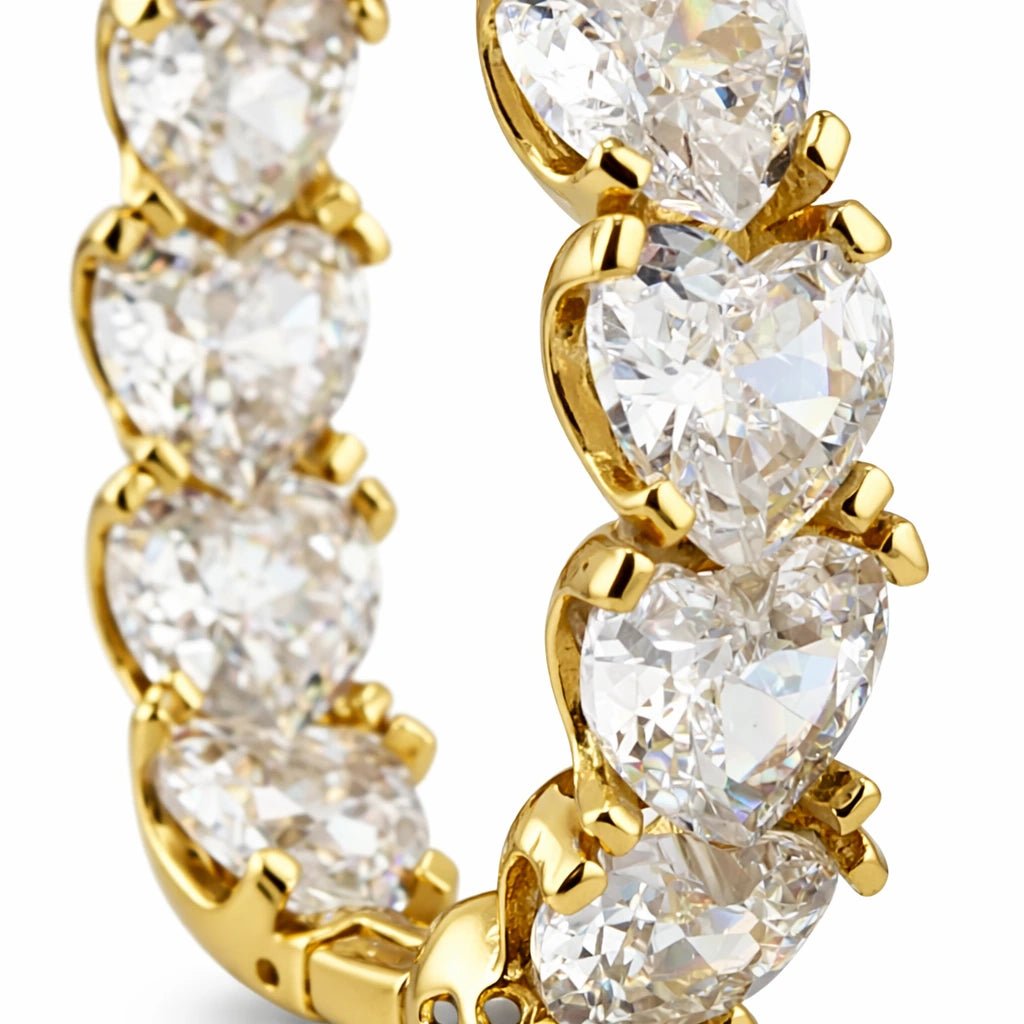 VV000000016-S-18KG - Circle of Desire Hoop Earrings - Velora Vie
