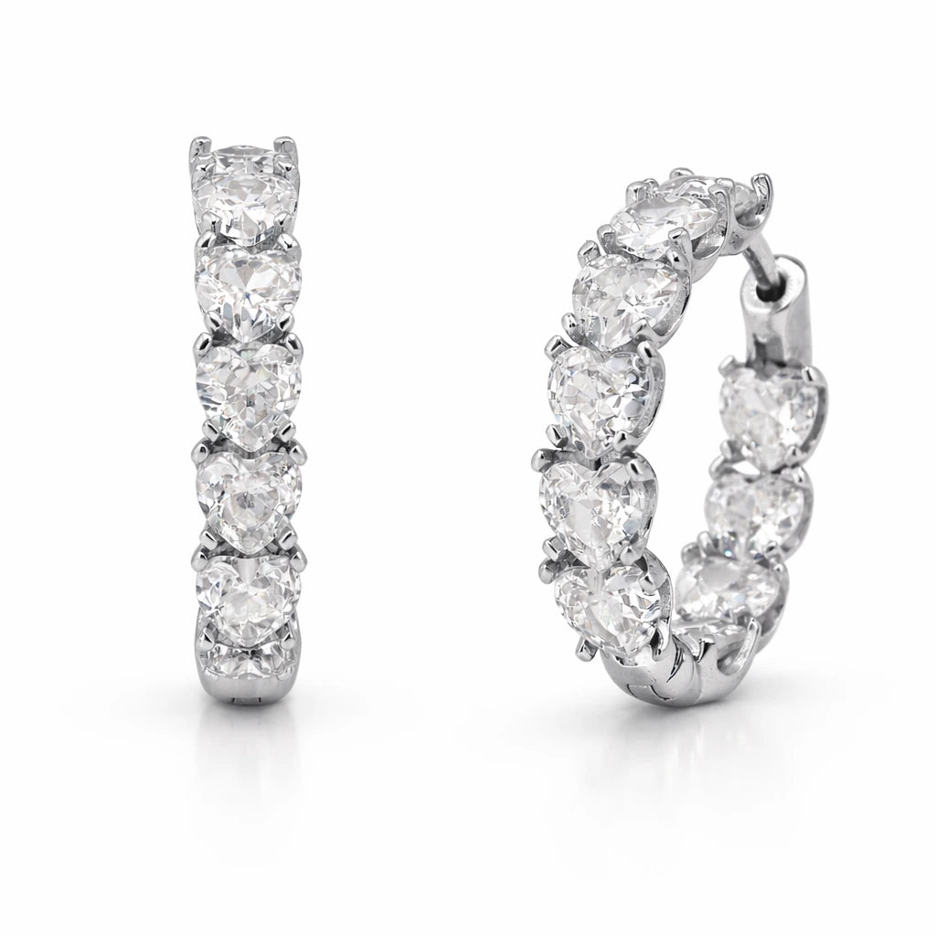 VV000000016-S-R - Circle of Desire Hoop Earrings - Velora Vie