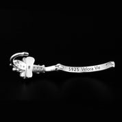 VV000000018 - S - R - Celestine Cross Hoops Earrings - Velora Vie