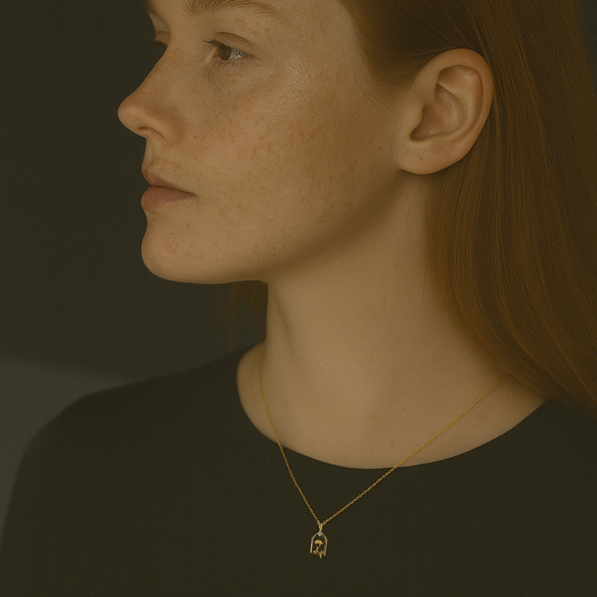 VV000000021 - S - 18KG - Flora Nocturne Necklace - Velora Vie