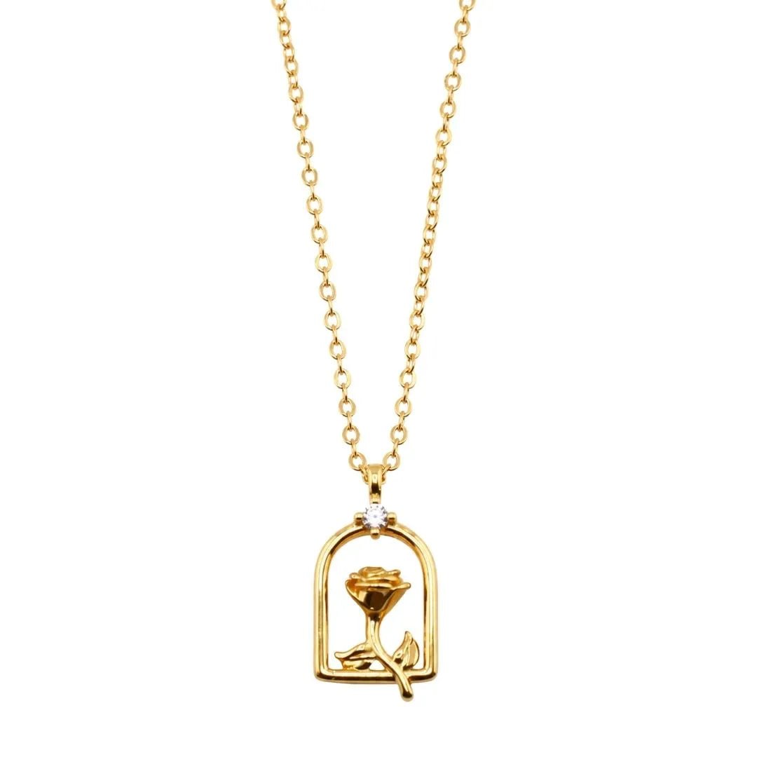 VV000000021-S-18KG-Flora Nocturne Necklace - Velora Vie