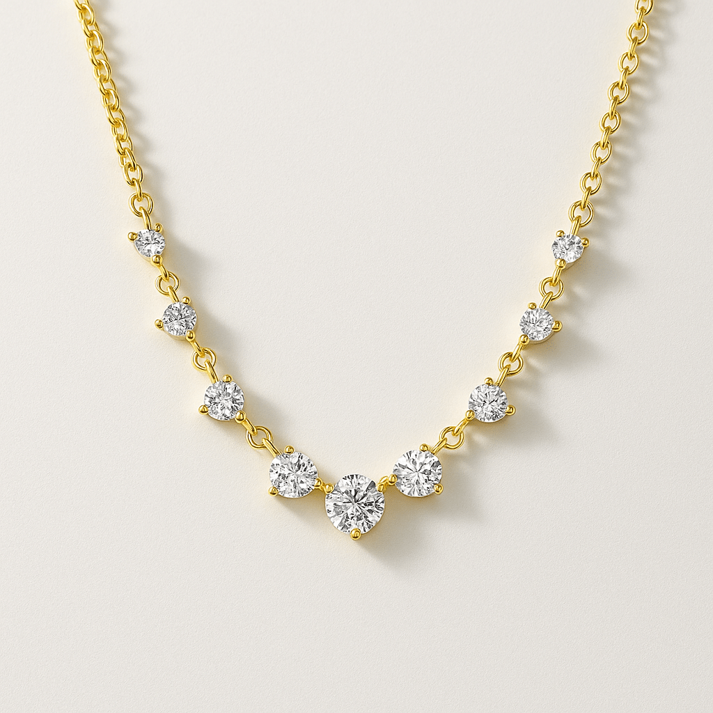 VV000000024 - S - 18KG - Crownline Necklace - Velora Vie