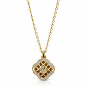 VV000000026-S-18KG - Crownclover Necklace - Velora Vie